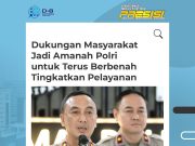 Polri Apresiasi Dukungan Masyarakat untuk Stabilitas Nasional
