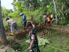 200 Warga Desa Wangon Bergotong Royong Benahi Infrastruktur Lingkungan