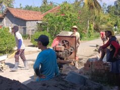 Pengecoran Gang Klengkeng Wujudkan Swadaya Murni Warga Dusun Rejasari