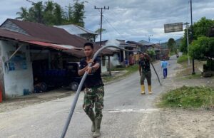 TNI AD Kebut Pipanisasi Air Bersih di Maniamolo, Progres Capai 77 Persen