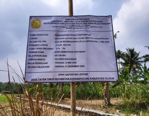 Pemdes Cidora Mulai Bangun Lapangan Olahraga dan Drainase Senilai Rp40 Juta